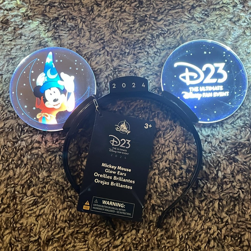 D23 Disney Fan Event 2024 Mickey Mouse Glow Ears
